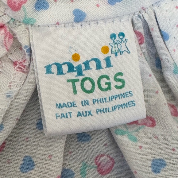 Baby Girl Easter Dress & Bloomers Open Back Pink White Polka Dot 6-9 Months VTG - Picture 3 of 11